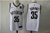 Nets 35 Kevin Durant White Nike Swingman Jersey,baseball caps,new era cap wholesale,wholesale hats